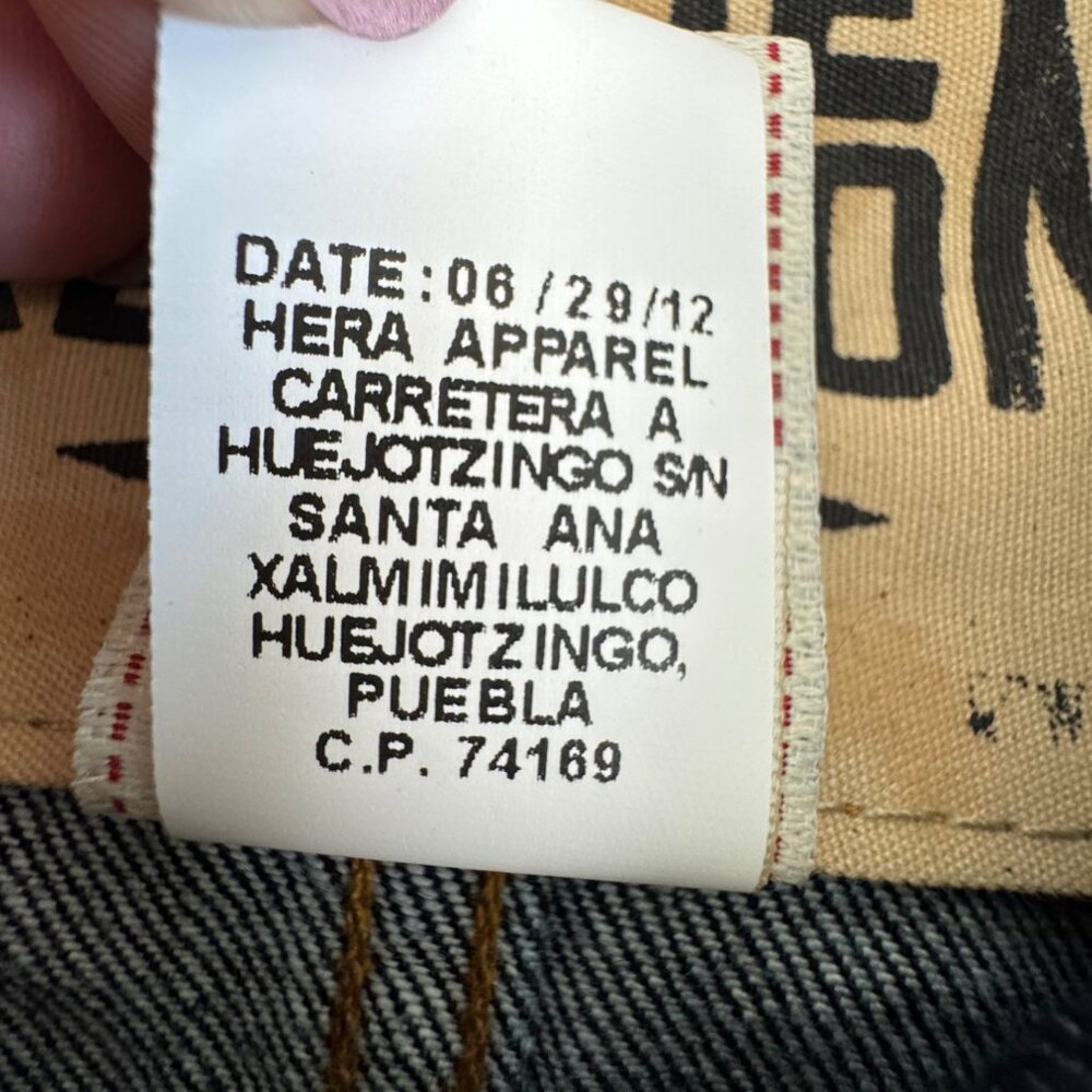 True Religion Womens M Denim CollarJacket Camden Blue Accent Embroidered - Picture 11 of 16